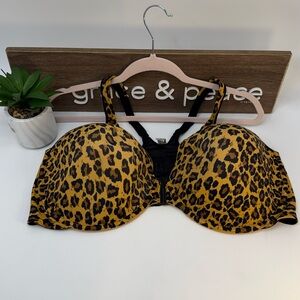 Leading Lady Yellow Leopard Print Bra Sz 48 DD‎